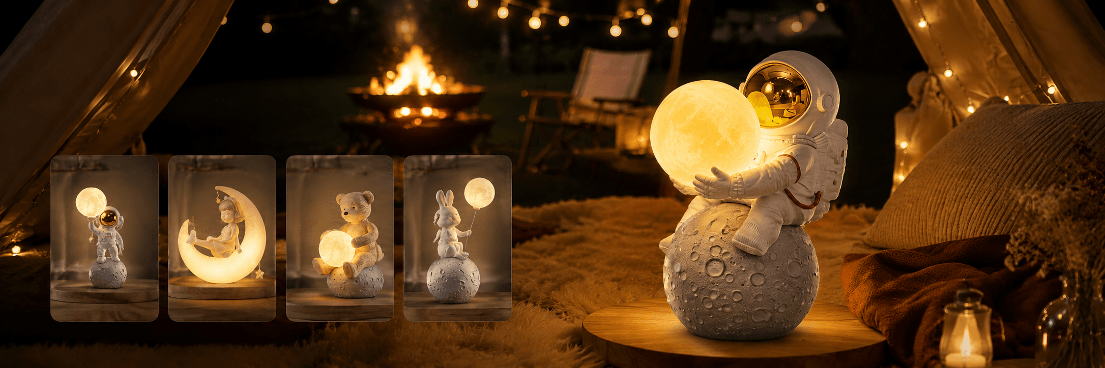 Resin Decoration Light — artistically crafted resin lamps and figurines by Kelikuli