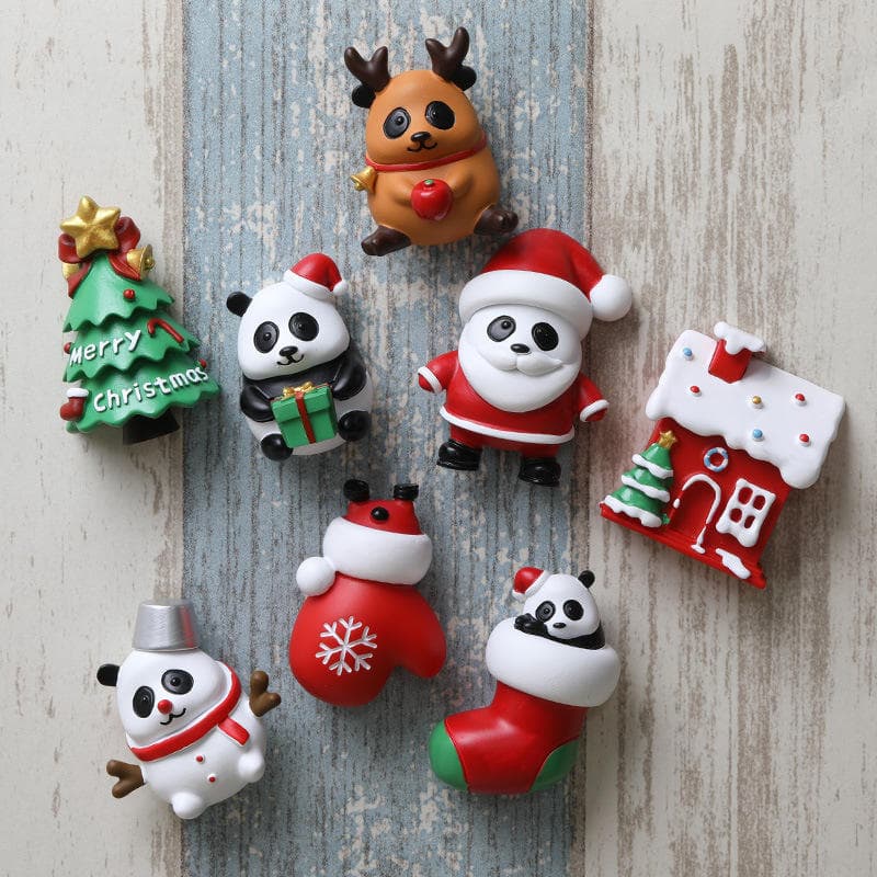 Three-dimensional Resin Magnetic Stickers DIY Creative Christmas Gift Art Deco Design Style Entire Set — image 4