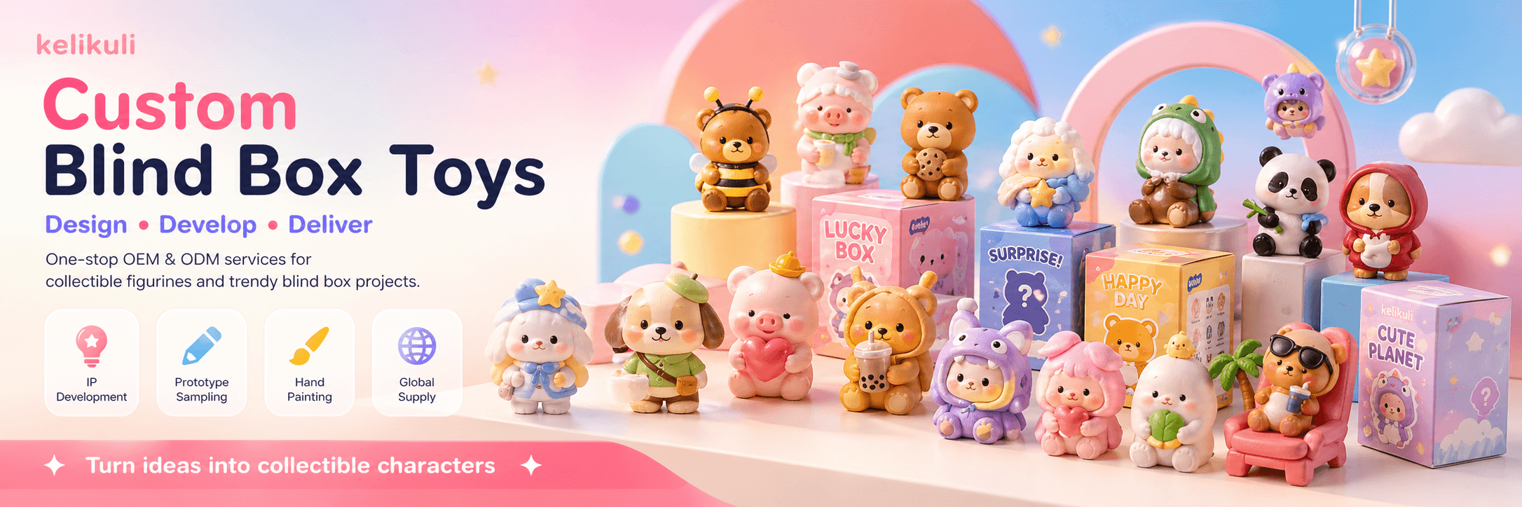 Custom Blind Box Toys — OEM ODM services for collectible figurines and blind box series