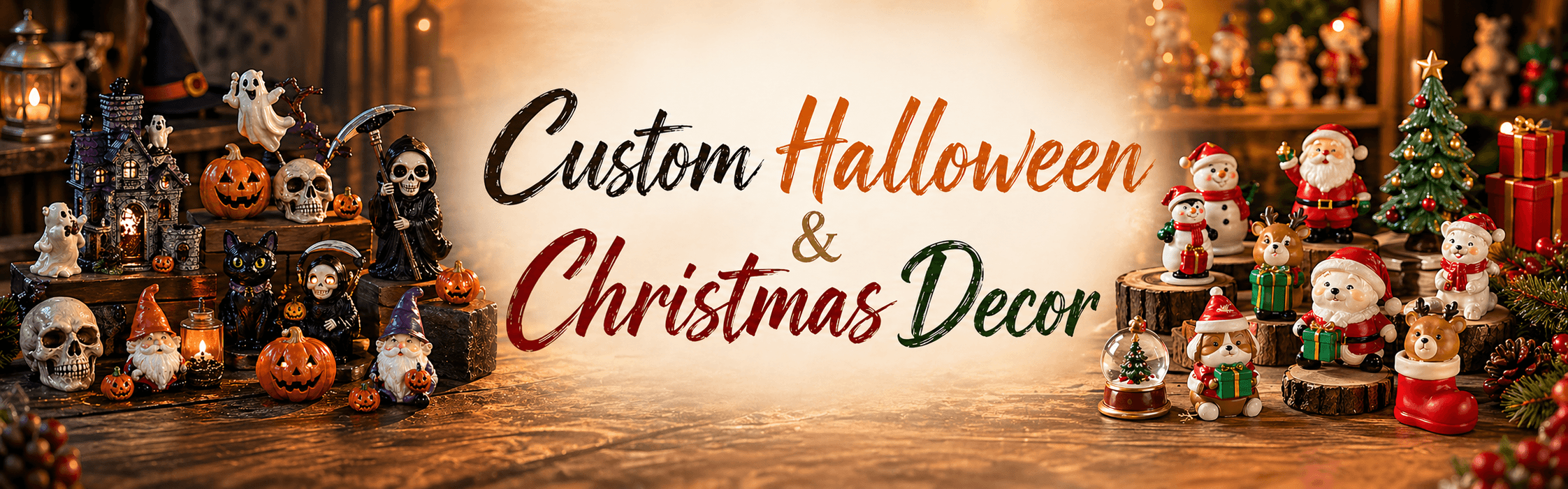 Custom Halloween and Christmas Decor — seasonal resin crafts wholesale manufacturer