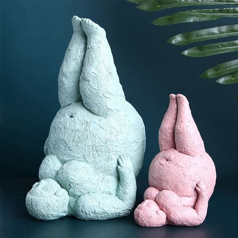 Modern Art Resin Creative Abstract Fat Lady Yoga Figurine Sculpture for Home Decoration Ornament