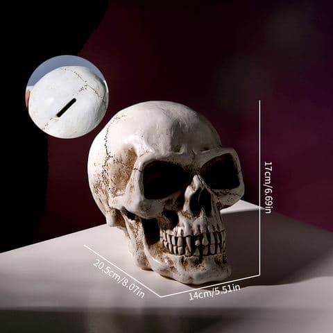 High Quality Creative Money Box Punk Style Resin Coin Bank Unique Home Decor Edgy Gift for Men Teens