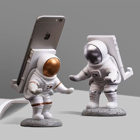 Astronaut Phone Holder Space Creative Desktop Figurine Multifunctional Stand Must Have Gadget for Sci Fi Fans