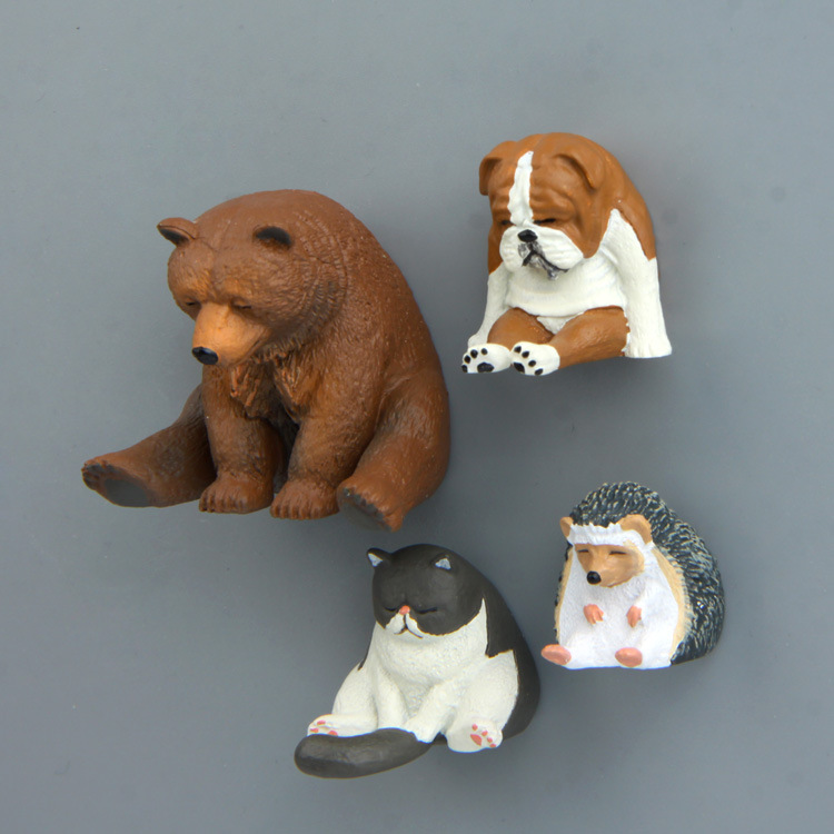 Custom Sticker Promotional 3D Resin Fridge Magnet Customized Animal Resin Refrigerator Magnet